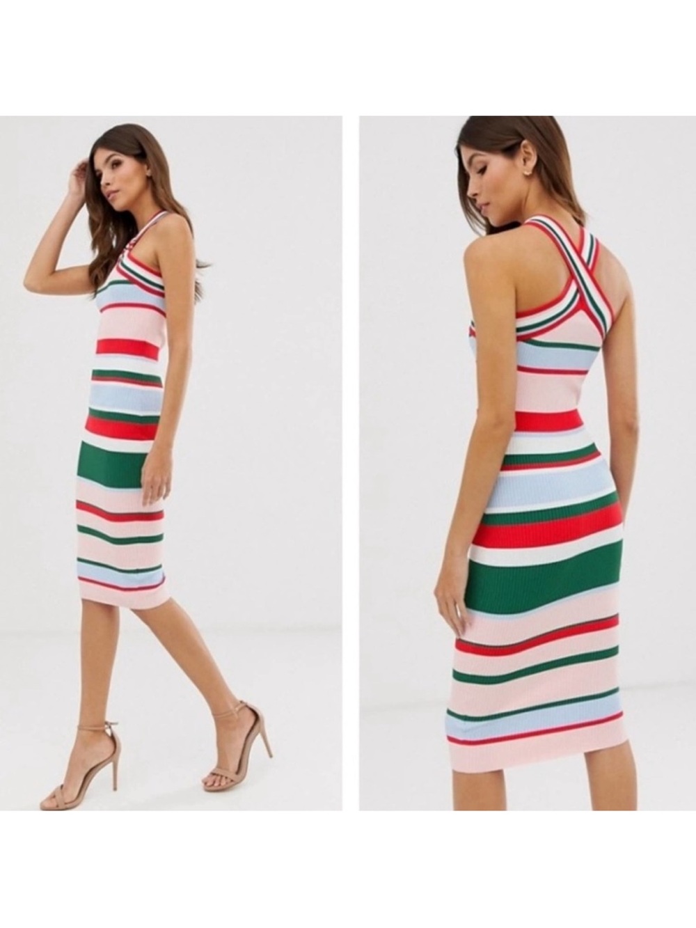 Ted Baker Iyndiaa Tutti Frutti Body-con Sweater Dress Size 8-10
